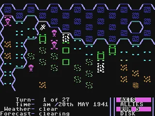 Battlefront gameplay screenshot on C64
