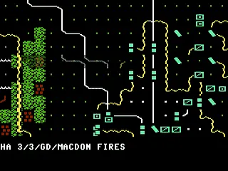 Battles of Napoleon gameplay screenshot on C64