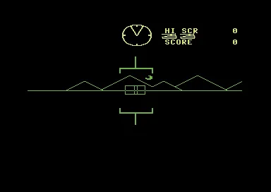 Battlezone gameplay screenshot on C64