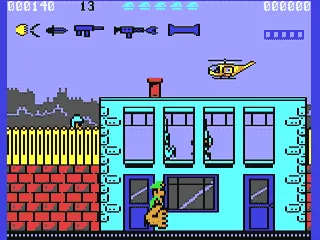 Bazooka Bill gameplay screenshot on C64