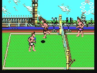 Beach Volley gameplay screenshot on C64