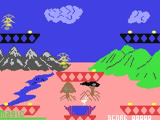 Beaky and the Egg Snatchers gameplay screenshot on C64