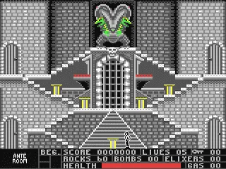Beyond Dark Castle gameplay screenshot on C64