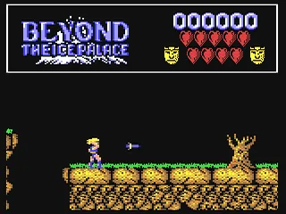 Beyond the Ice Palace gameplay screenshot on C64