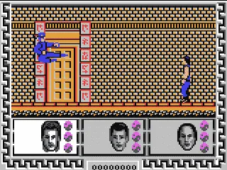 Big Trouble in Little China gameplay screenshot on C64