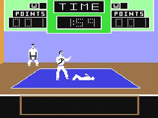 Black Belt gameplay screenshot on C64