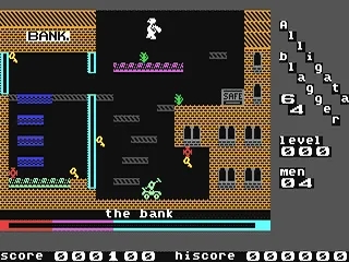 Blagger gameplay screenshot on C64
