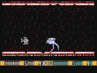 Blood Money gameplay screenshot on C64