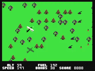 Blue Max gameplay screenshot on C64