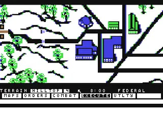 Blue Powder Grey Smoke gameplay screenshot on C64