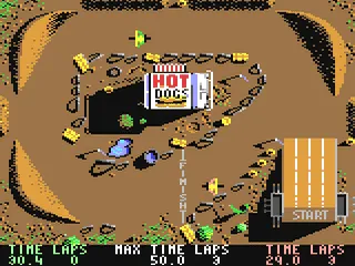 BMX Simulator gameplay screenshot on C64