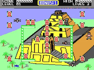 Bombo gameplay screenshot on C64