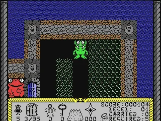 Bonecruncher gameplay screenshot on C64