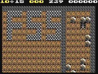 Boulder Dash II gameplay screenshot on C64