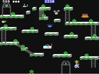Bounty Bob Strikes Back! gameplay screenshot on C64