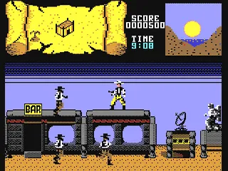 Bravestarr gameplay screenshot on C64