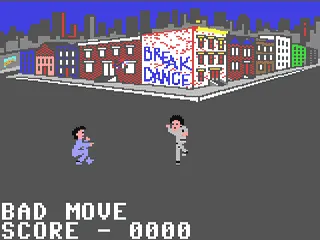 Break Dance gameplay screenshot on C64