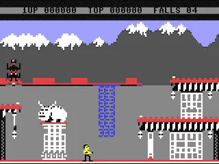 Bruce Lee gameplay screenshot on C64