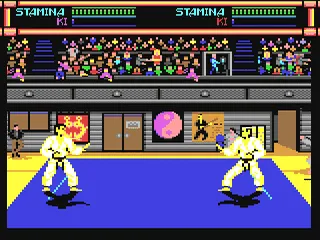 Budokan: The Martial Spirit gameplay screenshot on C64