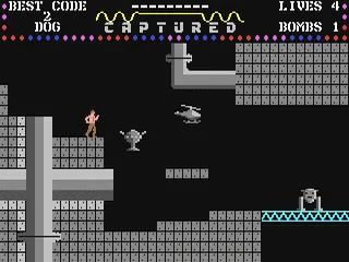 Captured gameplay screenshot on C64