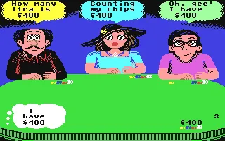 Card Sharks gameplay screenshot on C64