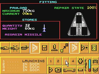 Carrier Command gameplay screenshot on C64