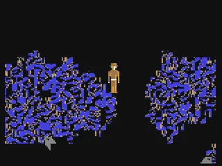 Caverns of Khafka gameplay screenshot on C64