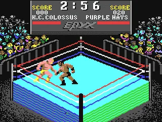 Championship Wrestling gameplay screenshot on C64