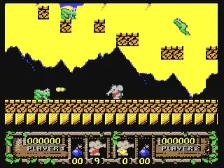 CJ's Elephant Antics gameplay screenshot on C64