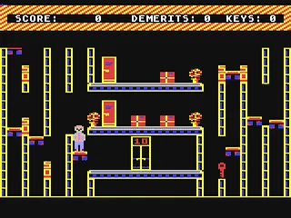 Cohen's Towers gameplay screenshot on C64