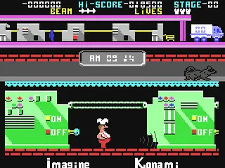 Comic Bakery gameplay screenshot on C64