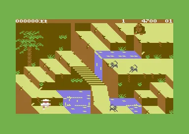 Congo Bongo gameplay screenshot on C64