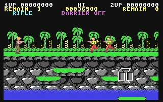 Contra gameplay screenshot on C64