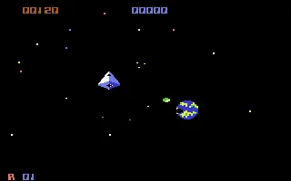 Crazy Comets gameplay screenshot on C64