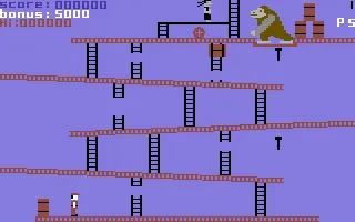 Crazy Kong gameplay screenshot on C64