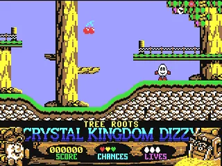 Crystal Kingdom Dizzy gameplay screenshot on C64