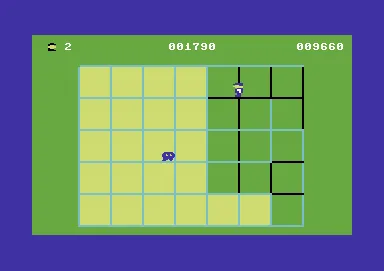 Cuthbert Goes Walkabout gameplay screenshot on C64