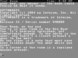 Cutthroats gameplay screenshot on C64