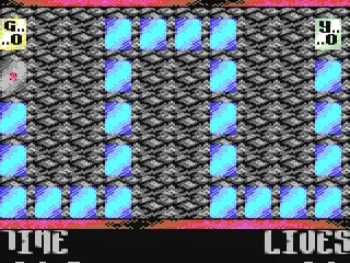 Cyberball gameplay screenshot on C64