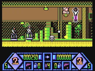 Dalek Attack gameplay screenshot on C64
