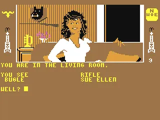 Dallas Quest gameplay screenshot on C64