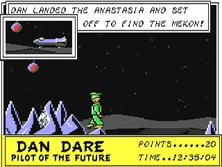 Dan Dare: Pilot of the Future gameplay screenshot on C64