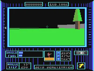 Dark Side gameplay screenshot on C64