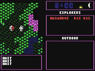 Deathlord gameplay screenshot on C64