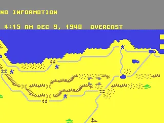 Decision in the Desert gameplay screenshot on C64