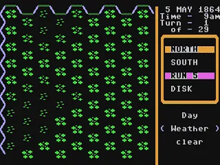Decisive Battles of the American Civil War, Vol. 3 gameplay screenshot on C64