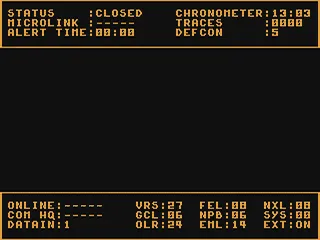 Defcon 5 gameplay screenshot on C64