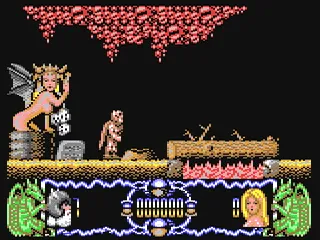Deliverance: Stormlord II gameplay screenshot on C64