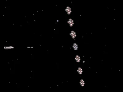 Delta gameplay screenshot on C64