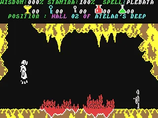 Doriath gameplay screenshot on C64